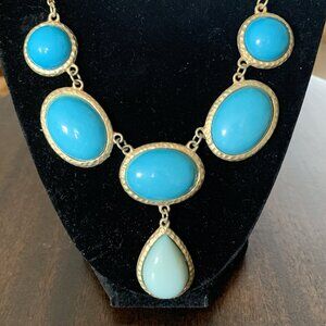 Blue Dangle Necklace